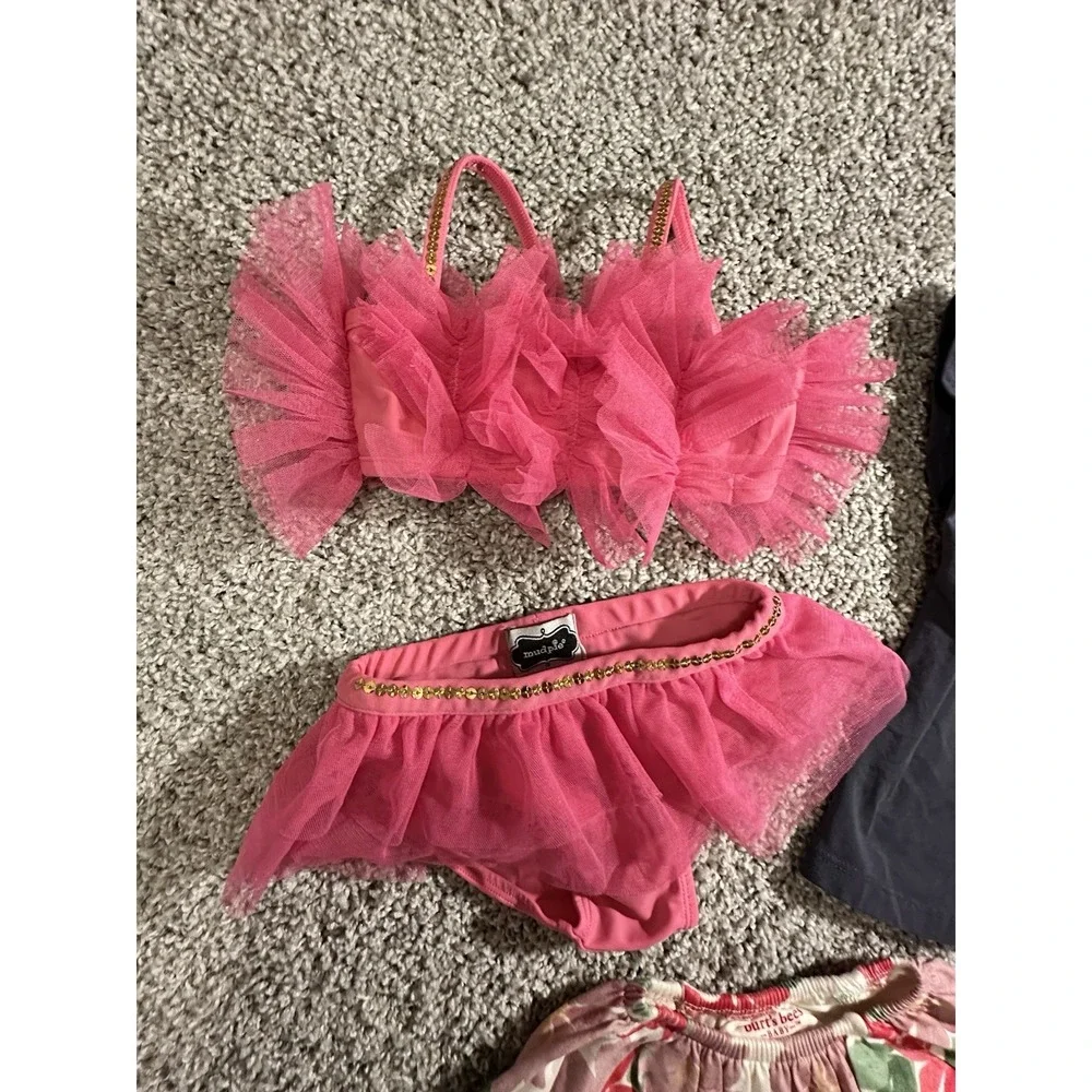 Lot Of Girls 12 Month Clothing‎ Tommy Bahamas, Mud Pie Bikini, Burts Bees Dress